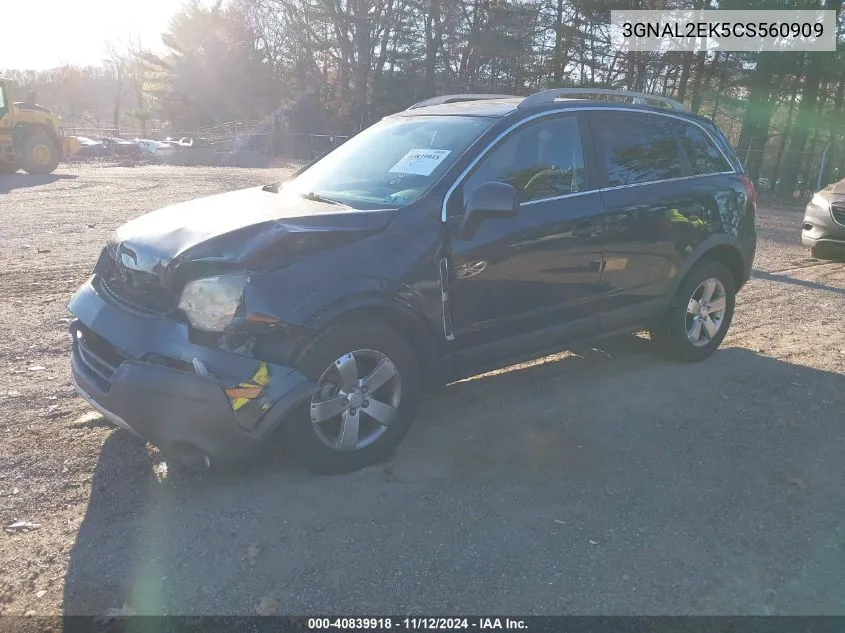 2012 Chevrolet Captiva Sport 2Ls VIN: 3GNAL2EK5CS560909 Lot: 40839918