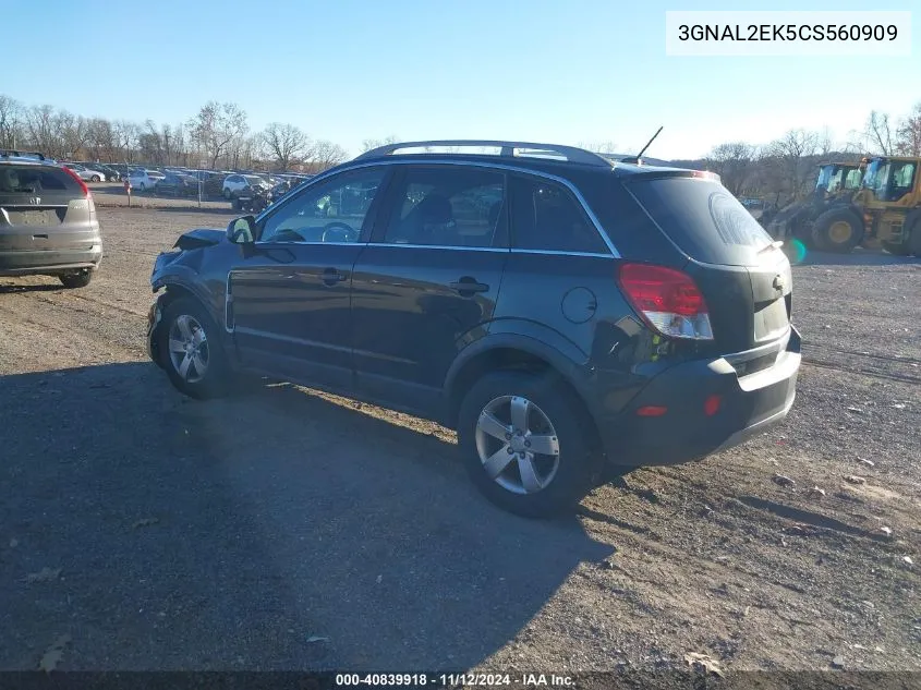 2012 Chevrolet Captiva Sport 2Ls VIN: 3GNAL2EK5CS560909 Lot: 40839918