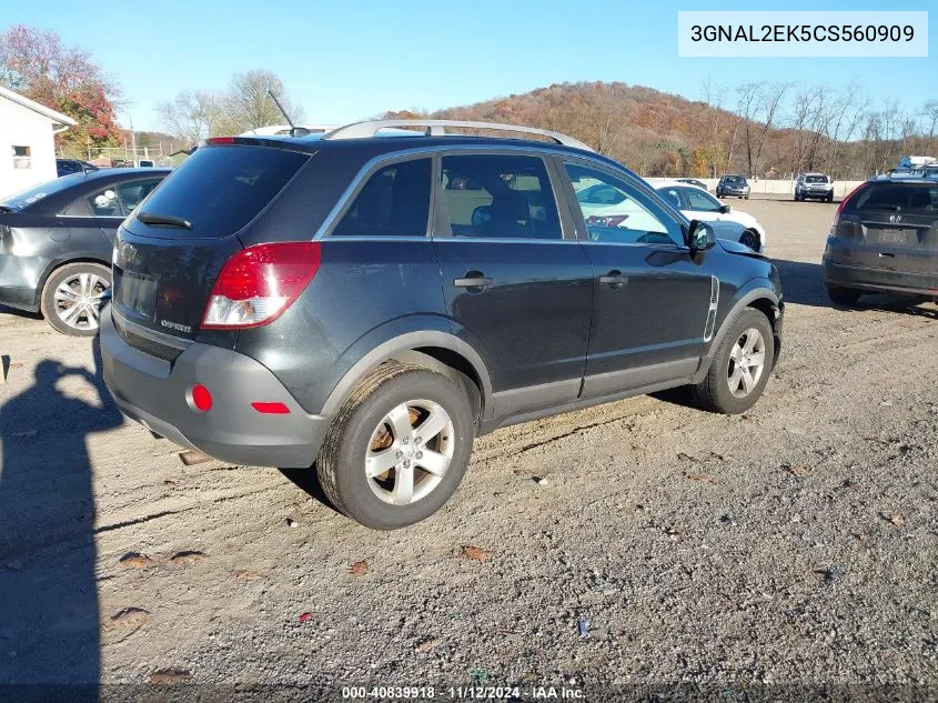 2012 Chevrolet Captiva Sport 2Ls VIN: 3GNAL2EK5CS560909 Lot: 40839918