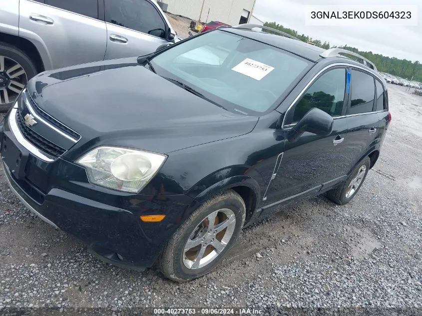 2013 Chevrolet Captiva Sport Lt VIN: 3GNAL3EK0DS604323 Lot: 40273753