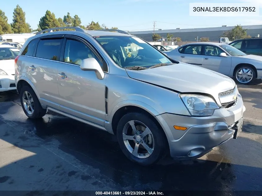 2013 Chevrolet Captiva Sport Lt VIN: 3GNAL3EK8DS617952 Lot: 40413661