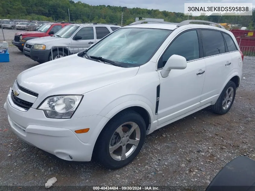 2013 Chevrolet Captiva Sport Lt VIN: 3GNAL3EK8DS595838 Lot: 40434484