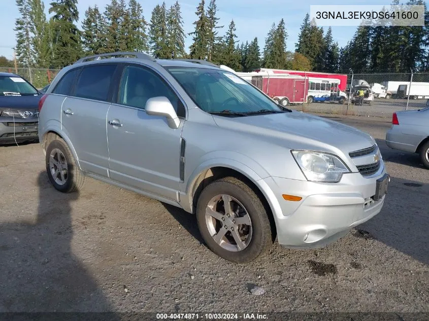 2013 Chevrolet Captiva Sport Lt VIN: 3GNAL3EK9DS641600 Lot: 40474871