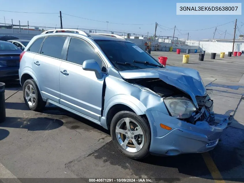 2013 Chevrolet Captiva Sport Lt VIN: 3GNAL3EK6DS638007 Lot: 40571291