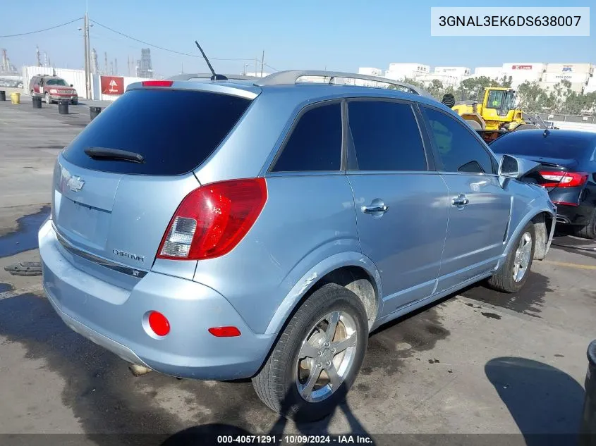 2013 Chevrolet Captiva Sport Lt VIN: 3GNAL3EK6DS638007 Lot: 40571291