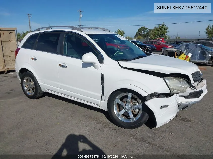 2013 Chevrolet Captiva Sport Lt VIN: 3GNFL3EK7DS512440 Lot: 40575478