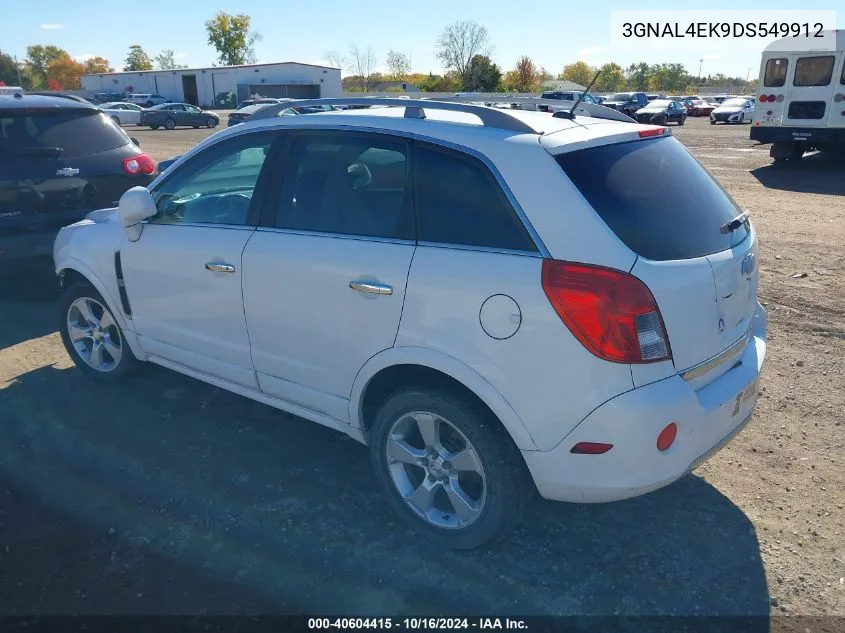 2013 Chevrolet Captiva Sport Ltz VIN: 3GNAL4EK9DS549912 Lot: 40604415