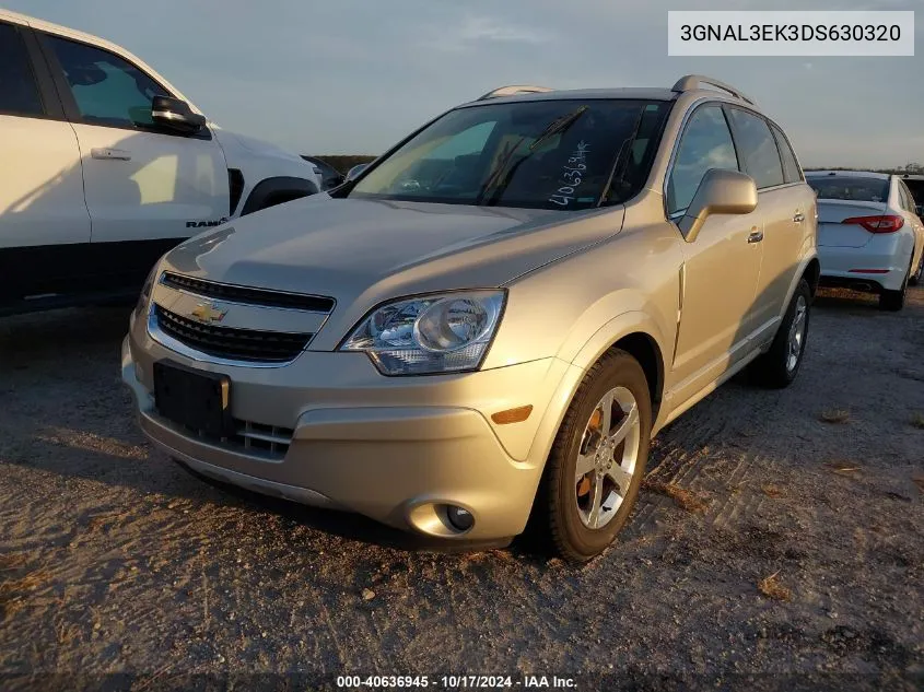 2013 Chevrolet Captiva Sport Lt VIN: 3GNAL3EK3DS630320 Lot: 40636945