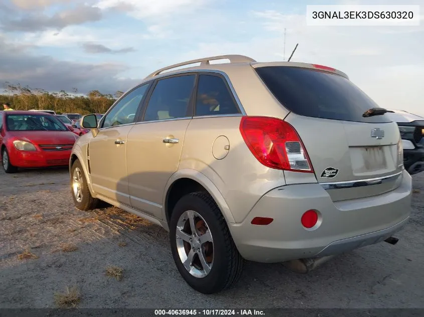 2013 Chevrolet Captiva Sport Lt VIN: 3GNAL3EK3DS630320 Lot: 40636945