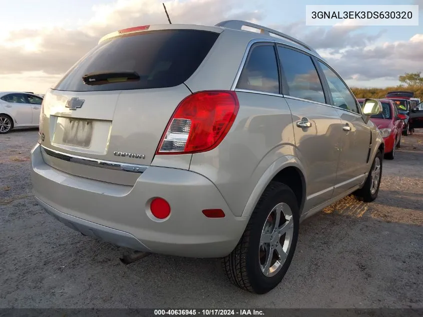 2013 Chevrolet Captiva Sport Lt VIN: 3GNAL3EK3DS630320 Lot: 40636945