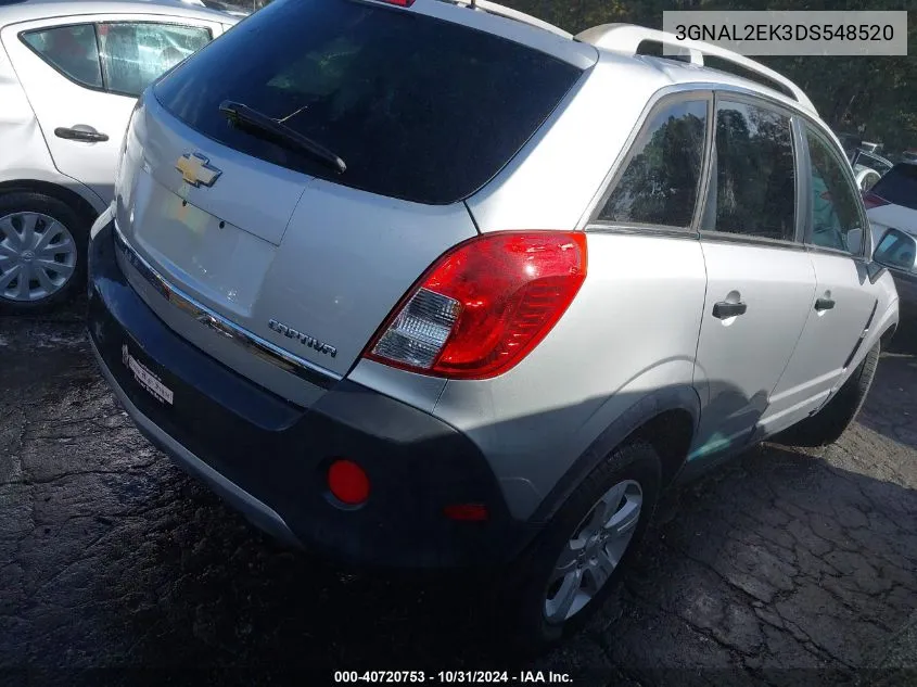 2013 Chevrolet Captiva Sport 2Ls VIN: 3GNAL2EK3DS548520 Lot: 40720753