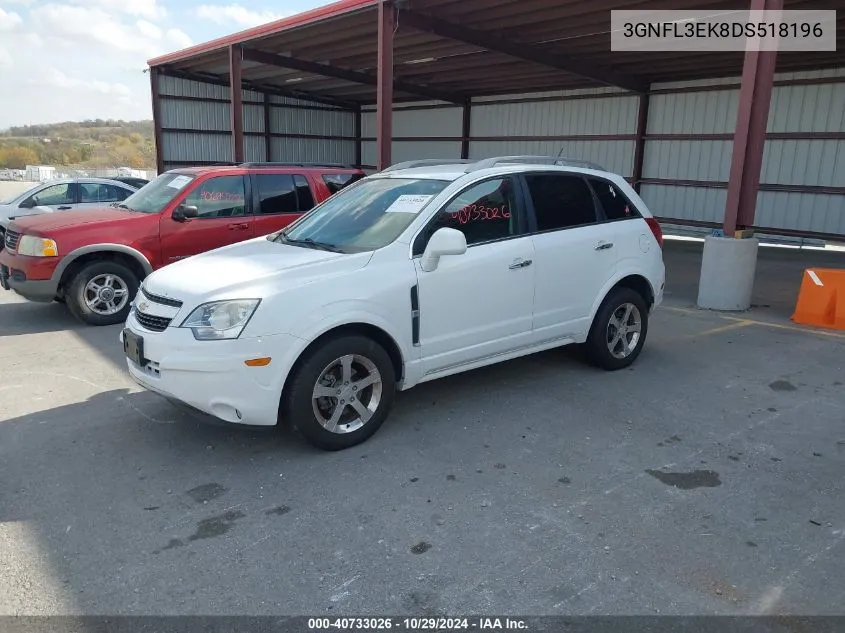 2013 Chevrolet Captiva Sport Lt VIN: 3GNFL3EK8DS518196 Lot: 40733026