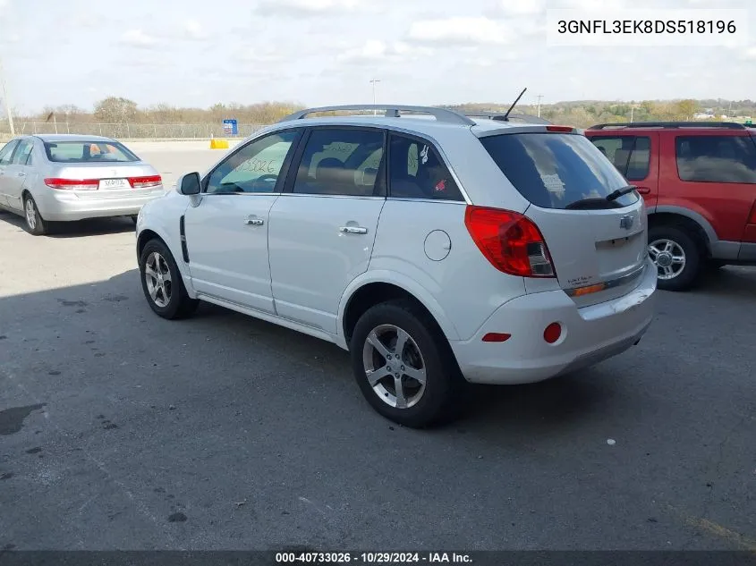 2013 Chevrolet Captiva Sport Lt VIN: 3GNFL3EK8DS518196 Lot: 40733026