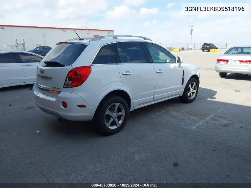 2013 Chevrolet Captiva Sport Lt VIN: 3GNFL3EK8DS518196 Lot: 40733026