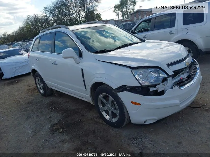 2013 Chevrolet Captiva Sport Lt VIN: 3GNAL3EK6DS549229 Lot: 40739771