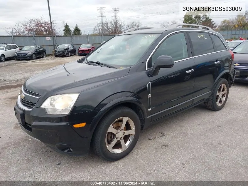 2013 Chevrolet Captiva Sport Lt VIN: 3GNAL3EK3DS593009 Lot: 40773492