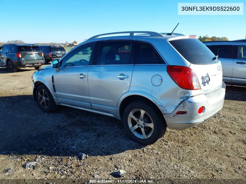 2013 Chevrolet Captiva Sport Lt VIN: 3GNFL3EK9DS522600 Lot: 40824441