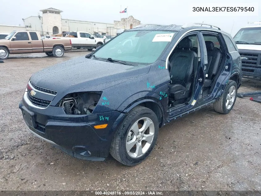 2014 Chevrolet Captiva Sport Lt VIN: 3GNAL3EK7ES679540 Lot: 40248716