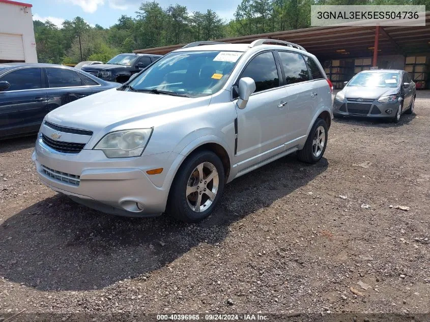 2014 Chevrolet Captiva Sport Lt VIN: 3GNAL3EK5ES504736 Lot: 40396965