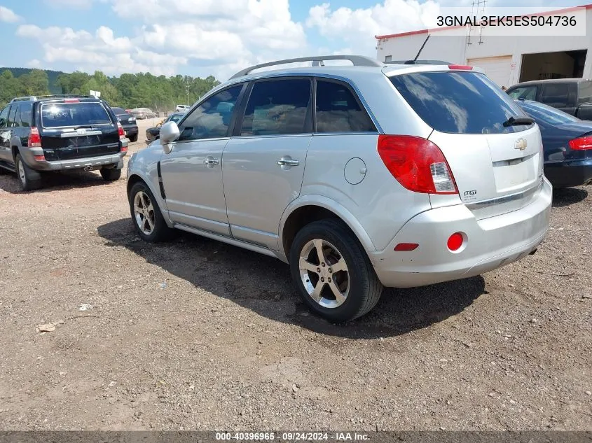 2014 Chevrolet Captiva Sport Lt VIN: 3GNAL3EK5ES504736 Lot: 40396965