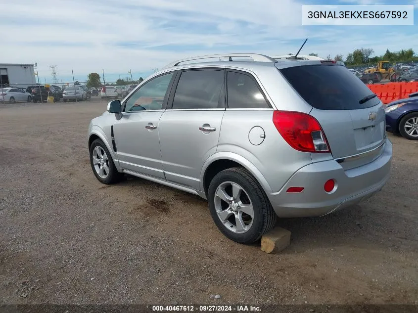 2014 Chevrolet Captiva Sport Lt VIN: 3GNAL3EKXES667592 Lot: 40467612