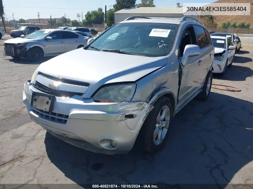 2014 Chevrolet Captiva Sport Ltz VIN: 3GNAL4EK3ES585404 Lot: 40521874