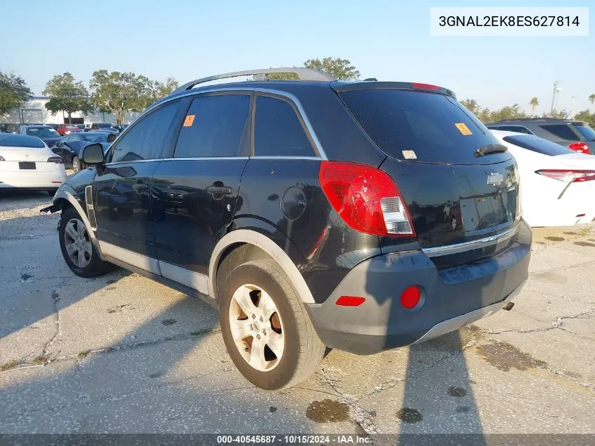 2014 Chevrolet Captiva Sport 2Ls VIN: 3GNAL2EK8ES627814 Lot: 40545687