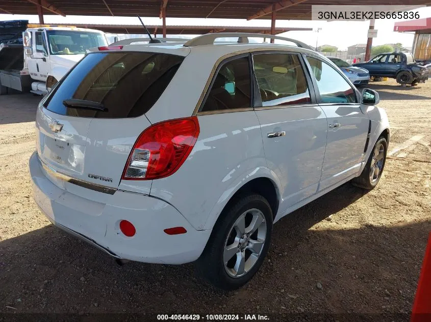 2014 Chevrolet Captiva Sport Lt VIN: 3GNAL3EK2ES665836 Lot: 40546429