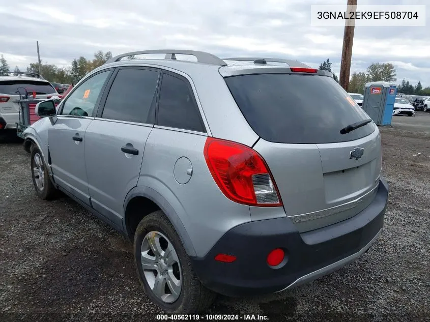 2014 Chevrolet Captiva Sport 2Ls VIN: 3GNAL2EK9EF508704 Lot: 40562119