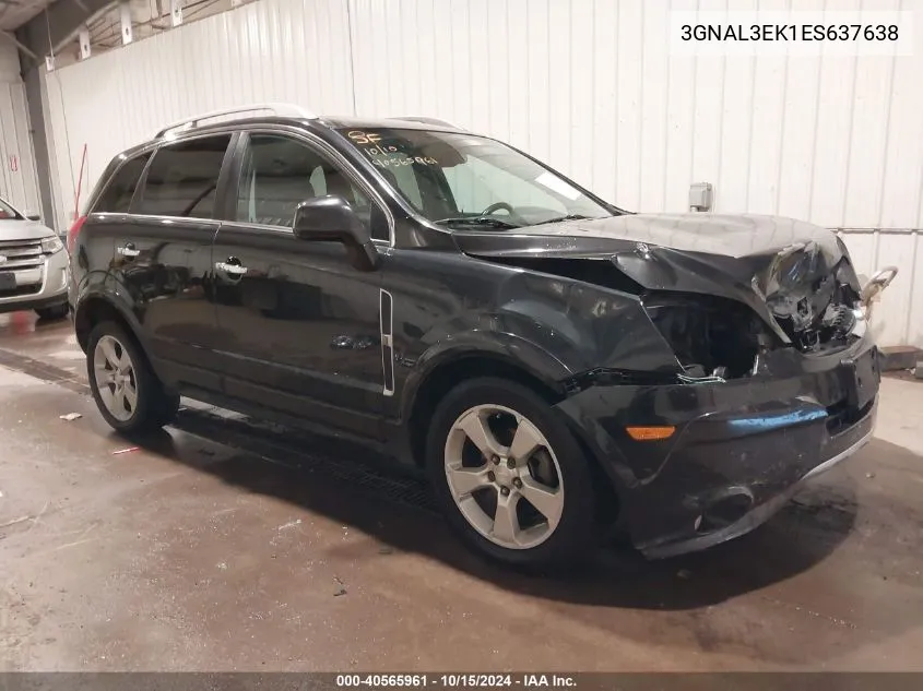 2014 Chevrolet Captiva Sport Lt VIN: 3GNAL3EK1ES637638 Lot: 40565961