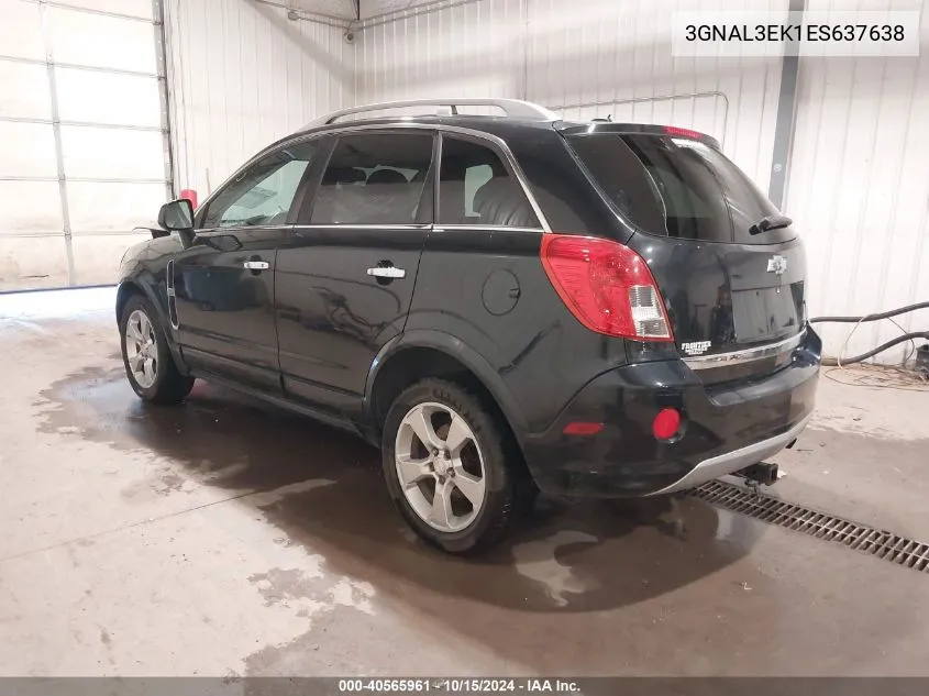 2014 Chevrolet Captiva Sport Lt VIN: 3GNAL3EK1ES637638 Lot: 40565961