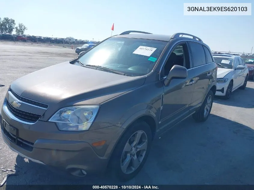 2014 Chevrolet Captiva Sport Lt VIN: 3GNAL3EK9ES620103 Lot: 40570228