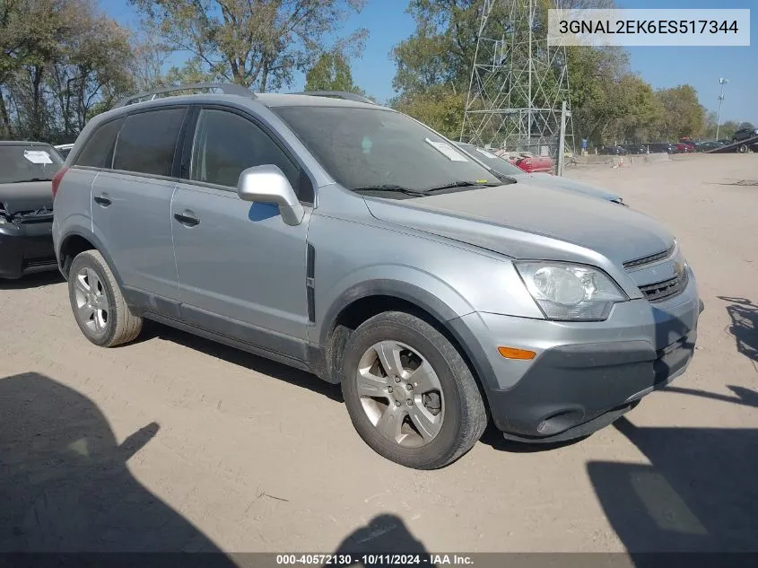 2014 Chevrolet Captiva Sport 2Ls VIN: 3GNAL2EK6ES517344 Lot: 40572130