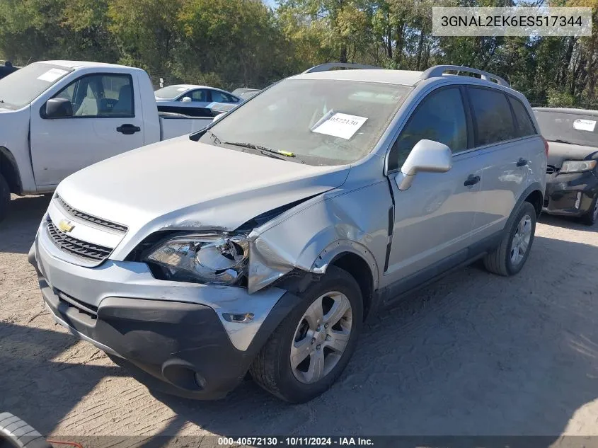 2014 Chevrolet Captiva Sport 2Ls VIN: 3GNAL2EK6ES517344 Lot: 40572130