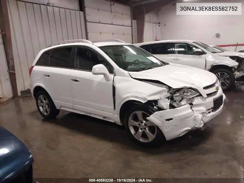 2014 Chevrolet Captiva Sport Lt VIN: 3GNAL3EK8ES582752 Lot: 40593238