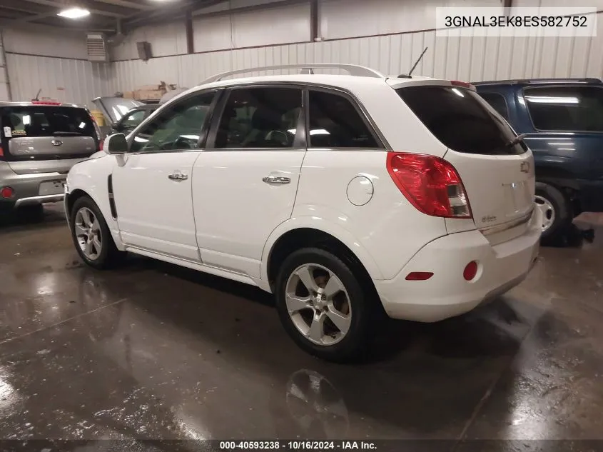 2014 Chevrolet Captiva Sport Lt VIN: 3GNAL3EK8ES582752 Lot: 40593238