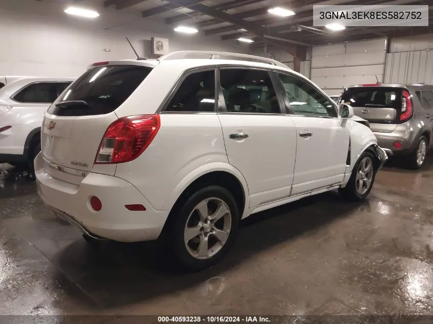 2014 Chevrolet Captiva Sport Lt VIN: 3GNAL3EK8ES582752 Lot: 40593238