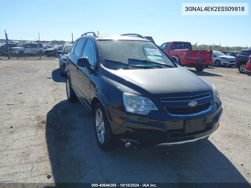 2014 Chevrolet Captiva Sport Ltz VIN: 3GNAL4EK2ES509818 Lot: 40646285