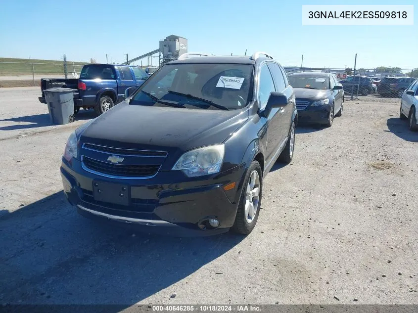 2014 Chevrolet Captiva Sport Ltz VIN: 3GNAL4EK2ES509818 Lot: 40646285