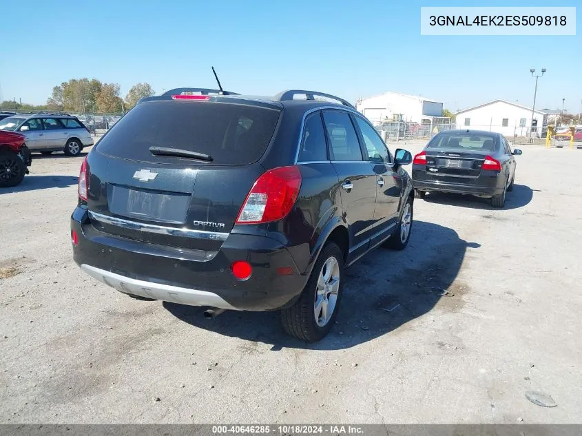 2014 Chevrolet Captiva Sport Ltz VIN: 3GNAL4EK2ES509818 Lot: 40646285