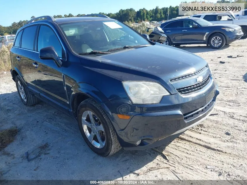 2014 Chevrolet Captiva Sport Lt VIN: 3GNAL3EKXES533990 Lot: 40650930