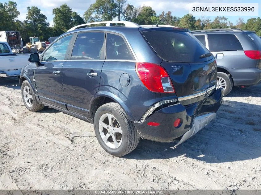 2014 Chevrolet Captiva Sport Lt VIN: 3GNAL3EKXES533990 Lot: 40650930