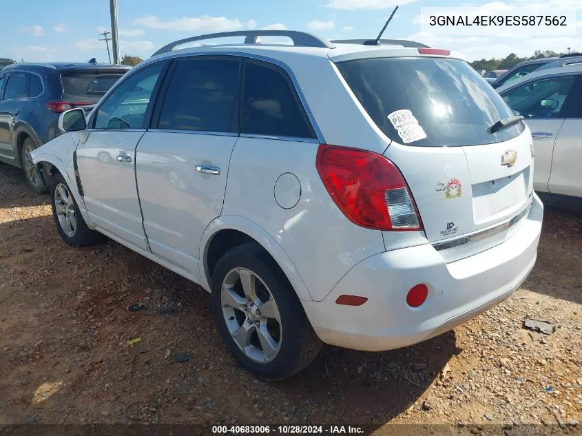 2014 Chevrolet Captiva Sport Ltz VIN: 3GNAL4EK9ES587562 Lot: 40683006