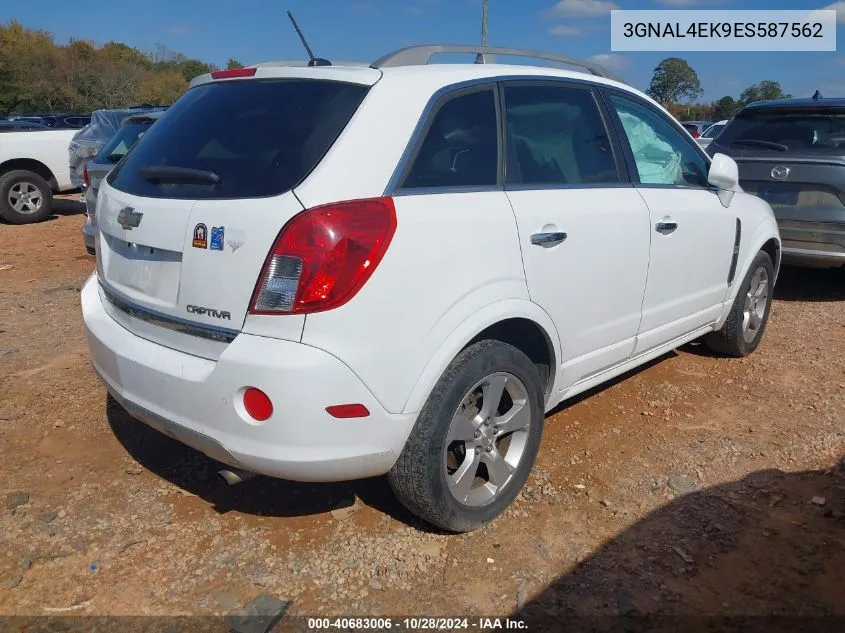 2014 Chevrolet Captiva Sport Ltz VIN: 3GNAL4EK9ES587562 Lot: 40683006