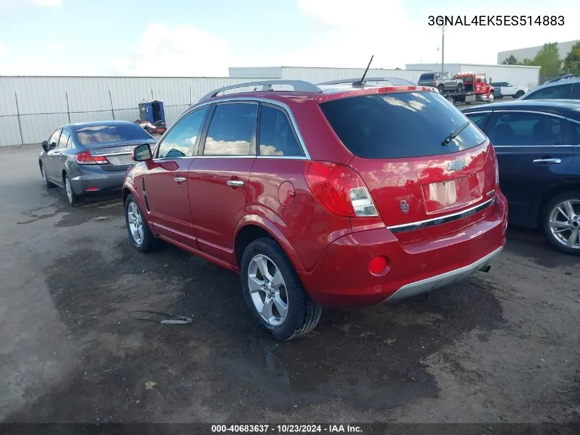 2014 Chevrolet Captiva Sport Ltz VIN: 3GNAL4EK5ES514883 Lot: 40683637