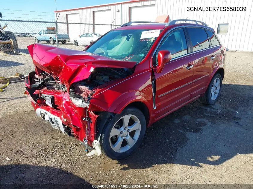 2014 Chevrolet Captiva Sport Lt VIN: 3GNAL3EK7ES658039 Lot: 40701653