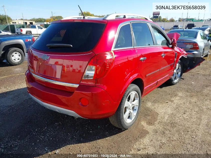 2014 Chevrolet Captiva Sport Lt VIN: 3GNAL3EK7ES658039 Lot: 40701653