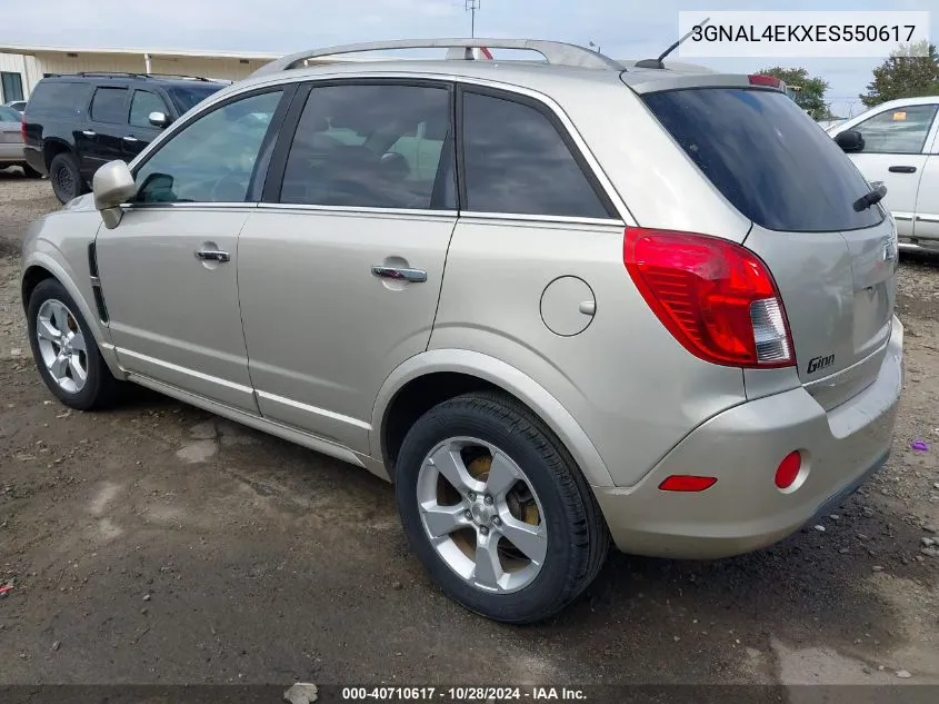 2014 Chevrolet Captiva Sport Ltz VIN: 3GNAL4EKXES550617 Lot: 40710617