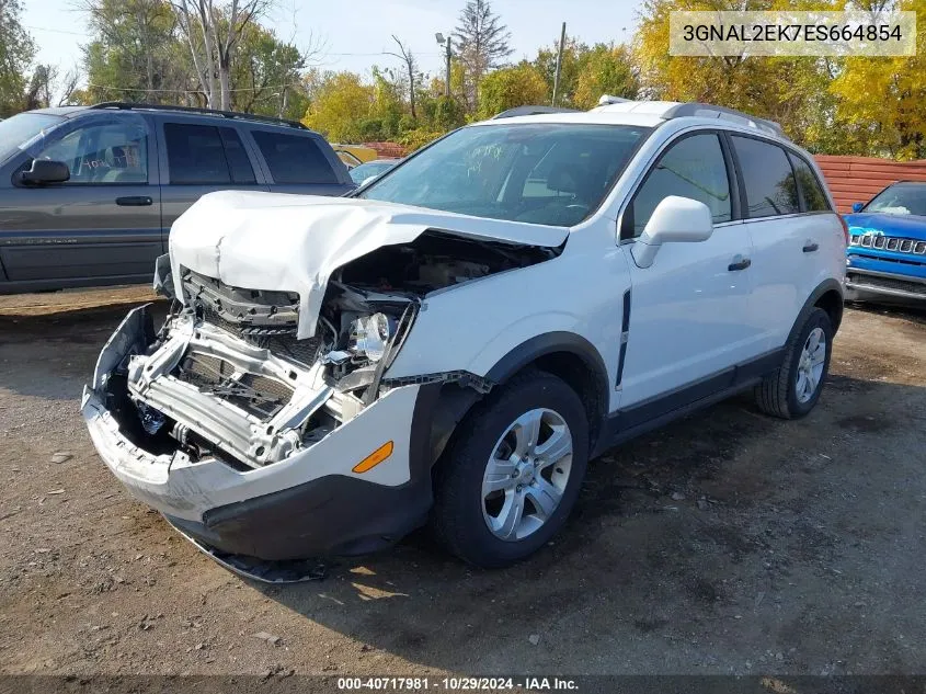 2014 Chevrolet Captiva Sport 2Ls VIN: 3GNAL2EK7ES664854 Lot: 40717981