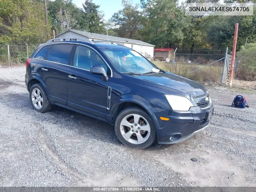 3GNAL4EK4ES674706 2014 Chevrolet Captiva Sport Ltz